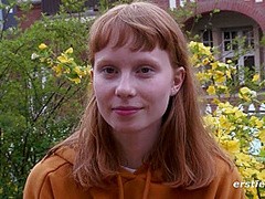 Sexy Redhead Masturbates While We Get To Watch