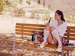 Amazing Girl Passionately Masturbating In Front Of The Camera