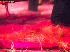 BDSM whipped sub gets fingered in public for voyeurs