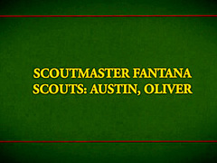 ScoutBoys Scoutmaster Rick Fantana barebacks virgin Scouts in tent