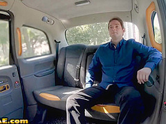 Bigtitted taxi driver with piercedpussy cocksucking client