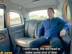 Bigtitted taxi driver with piercedpussy cocksucking client