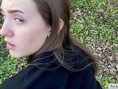 Sasha Honey - Public Sex In The Forest-oral Creampie