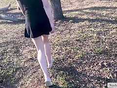 Sasha Honey - Public Sex In The Forest-oral Creampie
