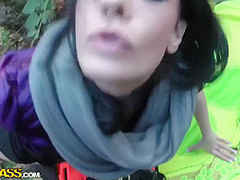 A Rocker Girl Having Sex Outdoors