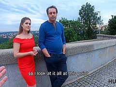 Chick Is Taken By Alien Man In The Face Of Her Wimp Spouse