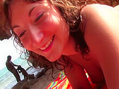 Threesome My Wife With Her Friend Are Horny Brunette Loves