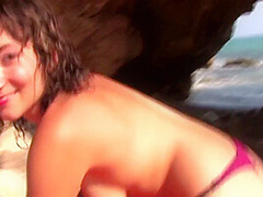 Threesome My Wife With Her Friend Are Horny Brunette Loves