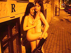 Tiny Lesbian Girlfriends Walking Naked And Having Sex On The Street - Dolls Cult
