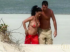 Sexy Brunette Watches And Masturbates While Her Friend Gets Double Penetration