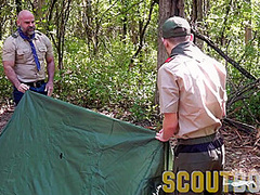 ScoutBoys Hung Scout Master fucks cute Ian Levine hard rough and raw