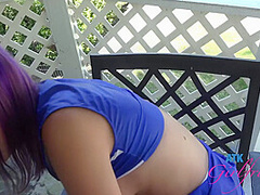 Cheerleading Practises With Lily