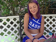 Cheerleading Practises With Lily