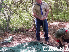 ScoutBoys Dirty Troop leader Bishop Angus barebacks twink scout deep
