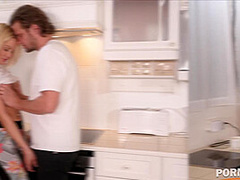 Blonde nympho Cherry Kiss sucks a giant schlong and gets her anal sex fix GP1408 - PornWorld