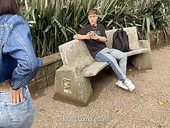 Zack King - Jade Mercury Meets A Ramdom Guy Close To The Subway, Tease Him And Invite Him To Fuck On Video. 11 Min