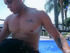 Naughty Brazilian Girls Giving Pussy In A Public Pool - Swaping Couples - Collab Galego Bsb