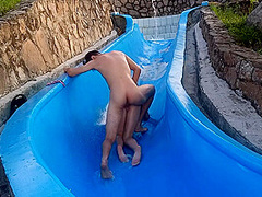 Stepsister Gets Stuck On The Slide, I Offer Her Help In Exchange For Fucking Her
