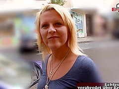 German student persuaded to have sex casting on the street