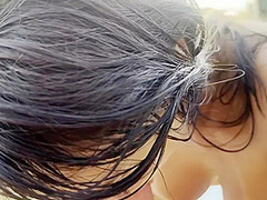 Monika Fox In Blowjob, Rimming And Golden Shower In Pool Against Sunset