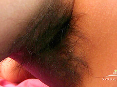 Rhys Adams Fingers Play Across Her Hairy Pussy