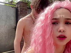 Lil Karla In A Young Chick Actively Fucks A Guy In The Yard