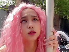 Lil Karla In A Young Chick Actively Fucks A Guy In The Yard