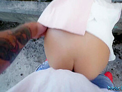 Big Dick Pov Blowjob And Outdoor Sex With Small Tits With Ara Mix