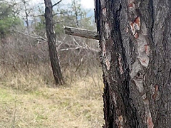 Russian Young Chick Exposed Her Pussy For Fucking Outdoors With Skin Lovers