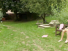 Bailey Ryder And Connie Smith Finger Each Other On A Park Bench - BANG!