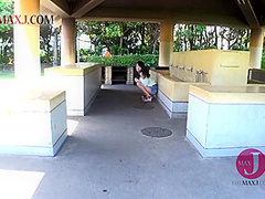 I Put My Chick A Vibrator In Panties On The Picnic - AsianHappyEnding