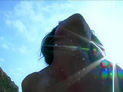 Ebony Goddess Fucking On The Beach