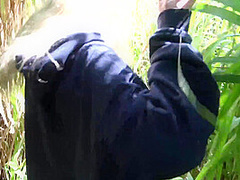 Blonde Cutie Getting Her Tight Pussy Fucked In The Forest