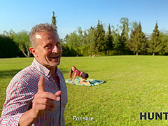 HUNT4K. Pounding Pussy at the Pond