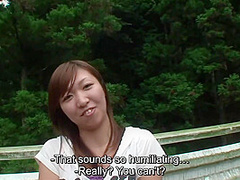 Half Japanese buddy with a camera has sex right on the road