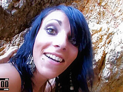 Rough Outdoor Threesome At The Beach With Jordanne Kali And Naty Pink