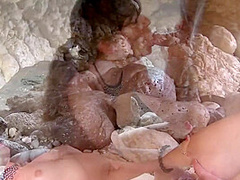 Playful Vacation Scene-4 Brunette In Bikini Likes To Fuck On The Beach