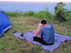 Risky Sex Real Amateur Couple Fucking At Camp