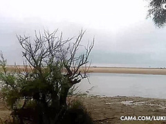 Horny hippy slut gets fucked outdoors and gets licked