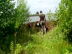 Instead Of Outdoor He Got A Woman To Fuck