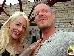 German public MILF gets banged outdoor on first sex date