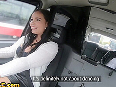 Busty taxi bae cuntlpounded by client after pussylicking