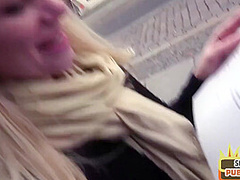Public Cock Sucking Babe Humped By Her Intercourse Date