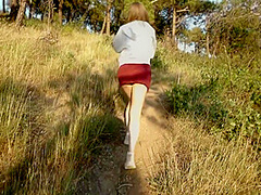 A Walk In A Forest Area Ended With Public Fucking And Cum In The Mouth
