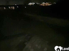 Nerdy babe gets plowed in the park