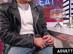 ADULT TIME Slutty Waitress Anna Claire Clouds Forgot Her Panties And Got DICKED DOWN AT WORK