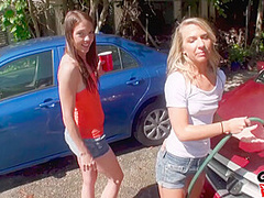 Car Wash Cuties - RealityKings with Aaron Wilcoxxx, Kiara Knight, Maddison Hardy
