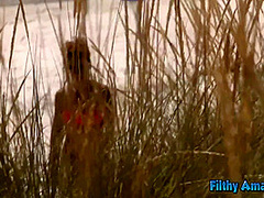 Gangbang At Nudist Beach With Whore Wife