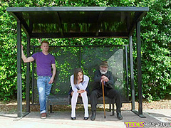 Bus Bench Creepin - RealityKings with Bill Bailey, Abella Danger