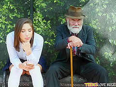 Bus Bench Creepin - RealityKings with Bill Bailey, Abella Danger